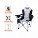 Крісло KingCamp Deluxe Hard Arms Chair(KC3888) BLACK/MID GREY 11520 фото 4