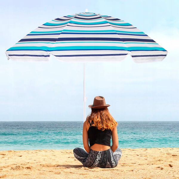 Пляжный зонт с регулированной высотой Springos 160 см BU0006 2133 фото