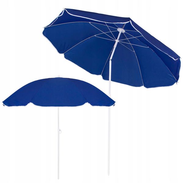 Пляжный зонт с регулированной высотой и наклоном Springos 180 см BU0007 2135 фото