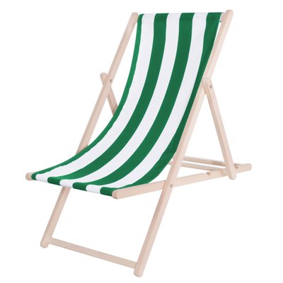 Шезлонг (кресло-лежак) дерев'яний для пляжа, террасы и сада Springos DC0010 DSWLG 3647 фото