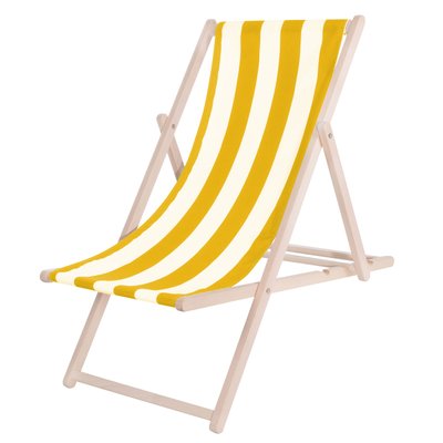 Шезлонг (кресло-лежак) дерев'яний для пляжа, террасы и сада Springos DC0010 DSWY 3648 фото