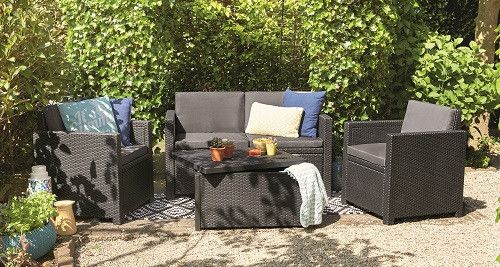 Комплект садовой мебели Keter Monaco set, серый 894911818 фото