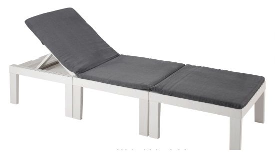 Набор-трансформер 3 в 1 DUETTO белый с подушками (лежак/2 кресла и столик) 3584 фото