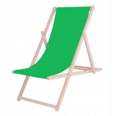 Шезлонг (крісло-лежак) дерев'яний для пляжу, тераси та саду Springos DC0001 GREEN 2952 фото