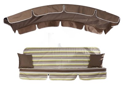 Комплект подушок для гойдалки Ost-Fran DELI 180x106x6 см, тканина 1208/2739 2955 фото