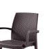 Стул садовый пластиковый BICA Verona armchair, коричневый 1862466158 фото 2