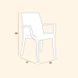Стул садовый пластиковый BICA Verona armchair, коричневый 1862466158 фото 3