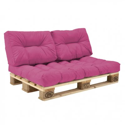 Комплект подушок eGarden Paletta для паллет-дивана рожевий 4319 фото