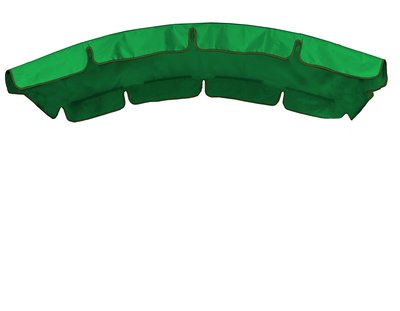Тент (дах) для гойдалки з округлим дахом eGarden 120x210 зелений 4693 фото
